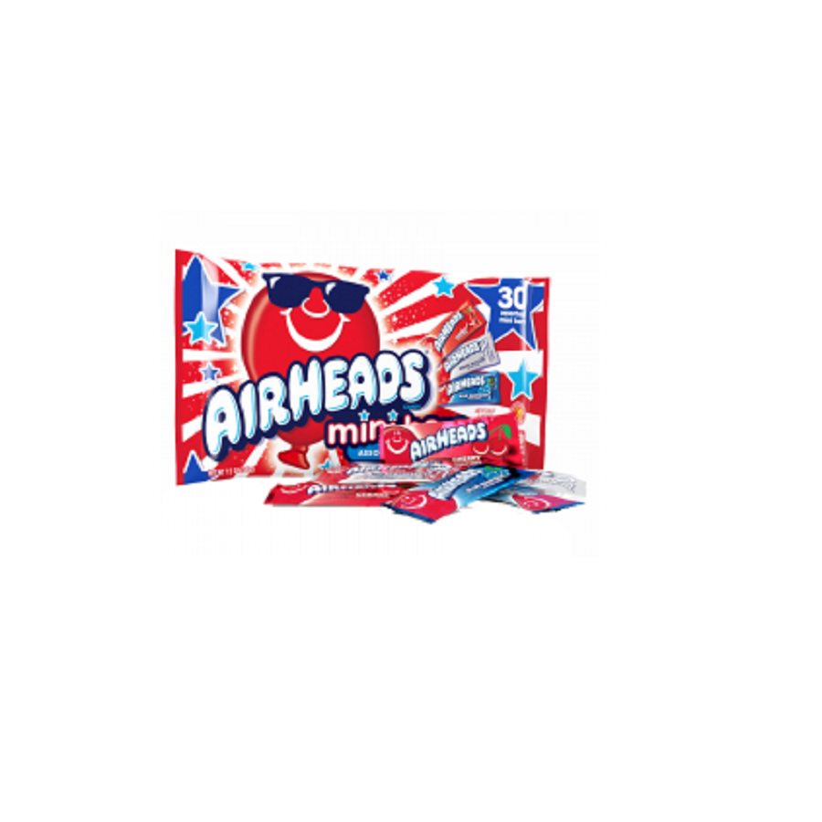 Airheads Mini Bars Red White Blue 340g