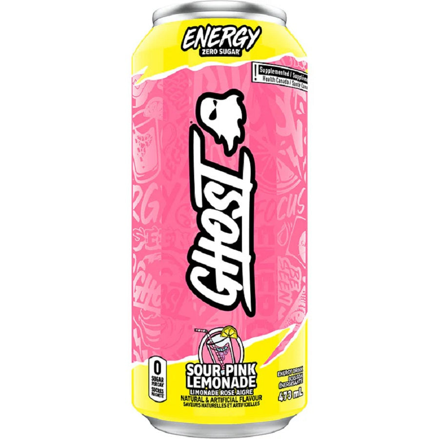 Ghost Sour Pink Lemonade 473ml