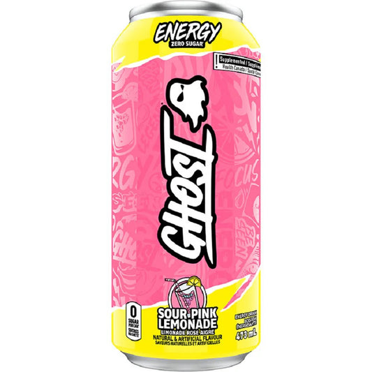 Ghost Sour Pink Lemonade 473ml