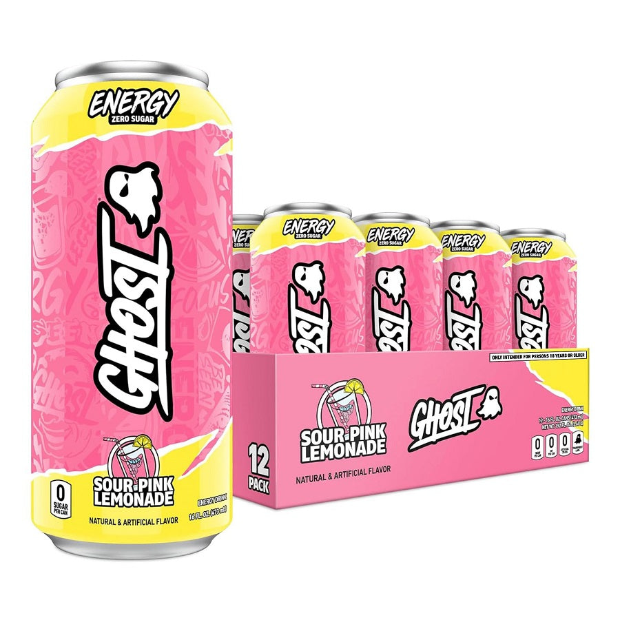 Ghost Sour Pink Lemonade 473ml