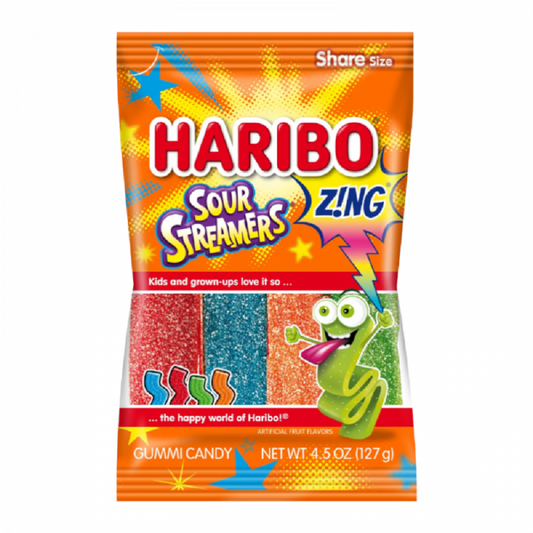 Haribo Sour Streamers Zing 127g