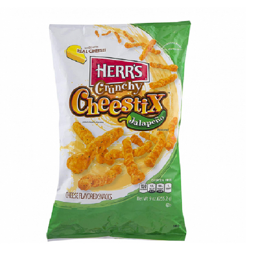 Herrs Cheestix Jalapeno 255g