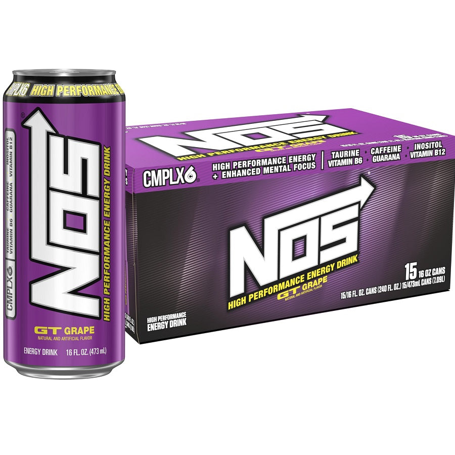 Nos Energy Drink GT Grape 473mL