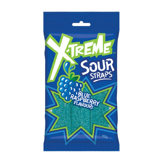 X-treme Sour Straps Blue Rasp 160g